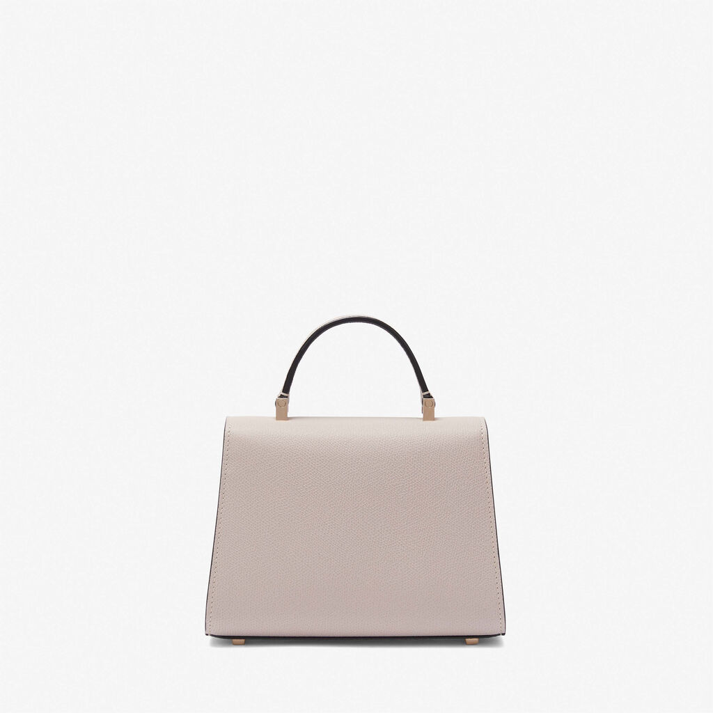 Nude Pink Leather Micro top handle bag | Valextra Iside