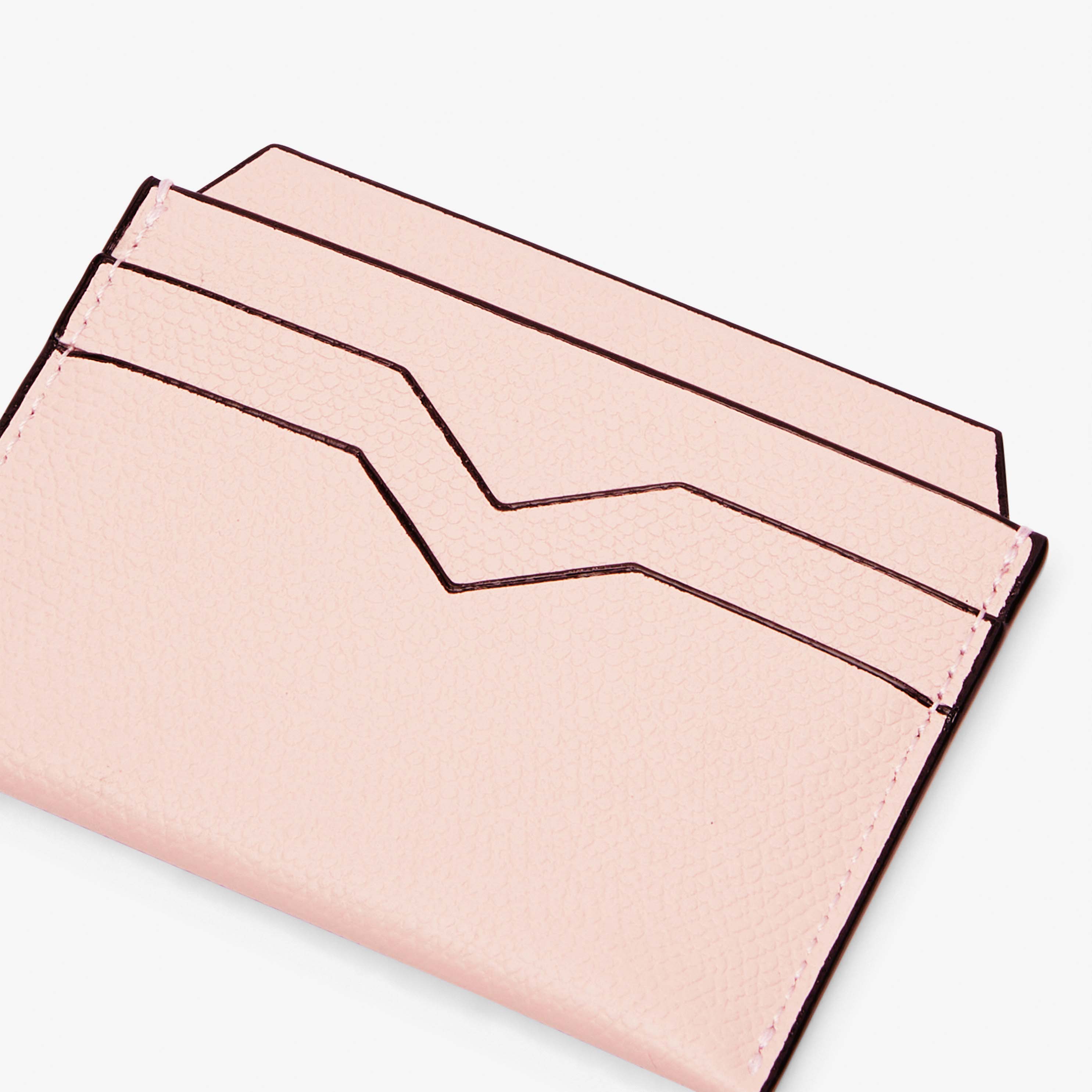 Pink Leather Credit and business card holder | Valextra