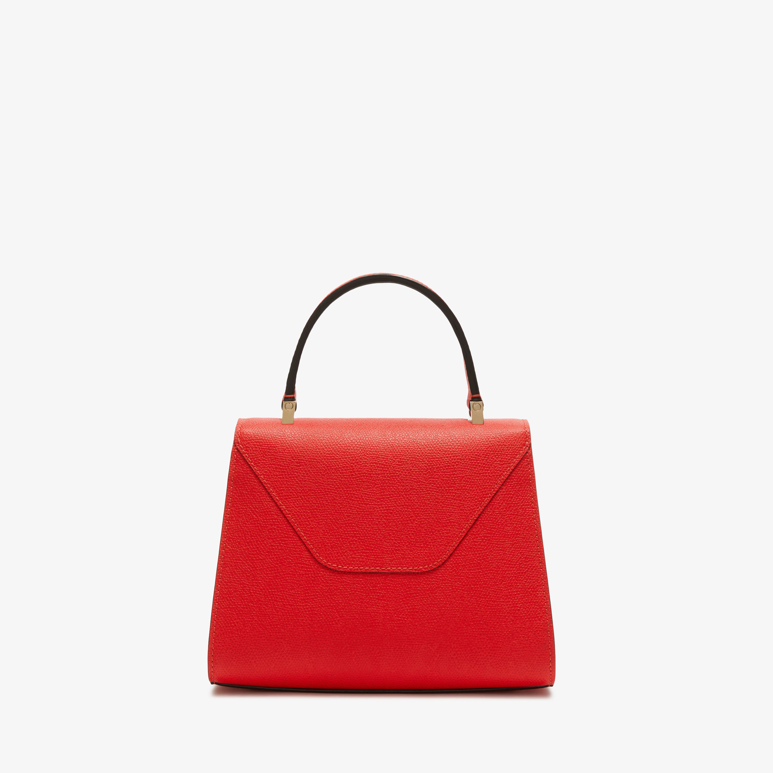 Red Leather Mini top handle bag | Valextra Iside
