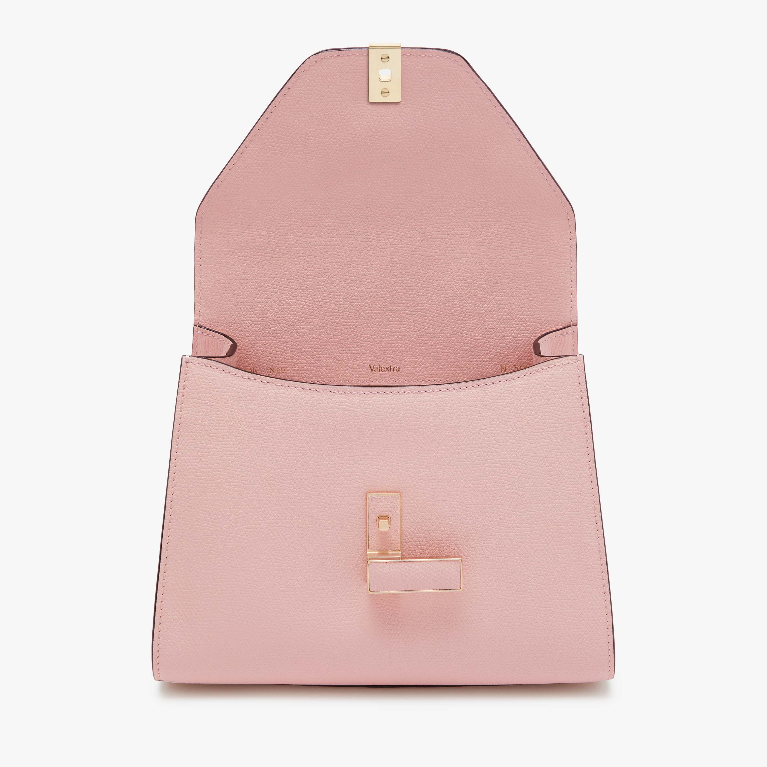 Pink Leather Mini top handle bag | Valextra Iside