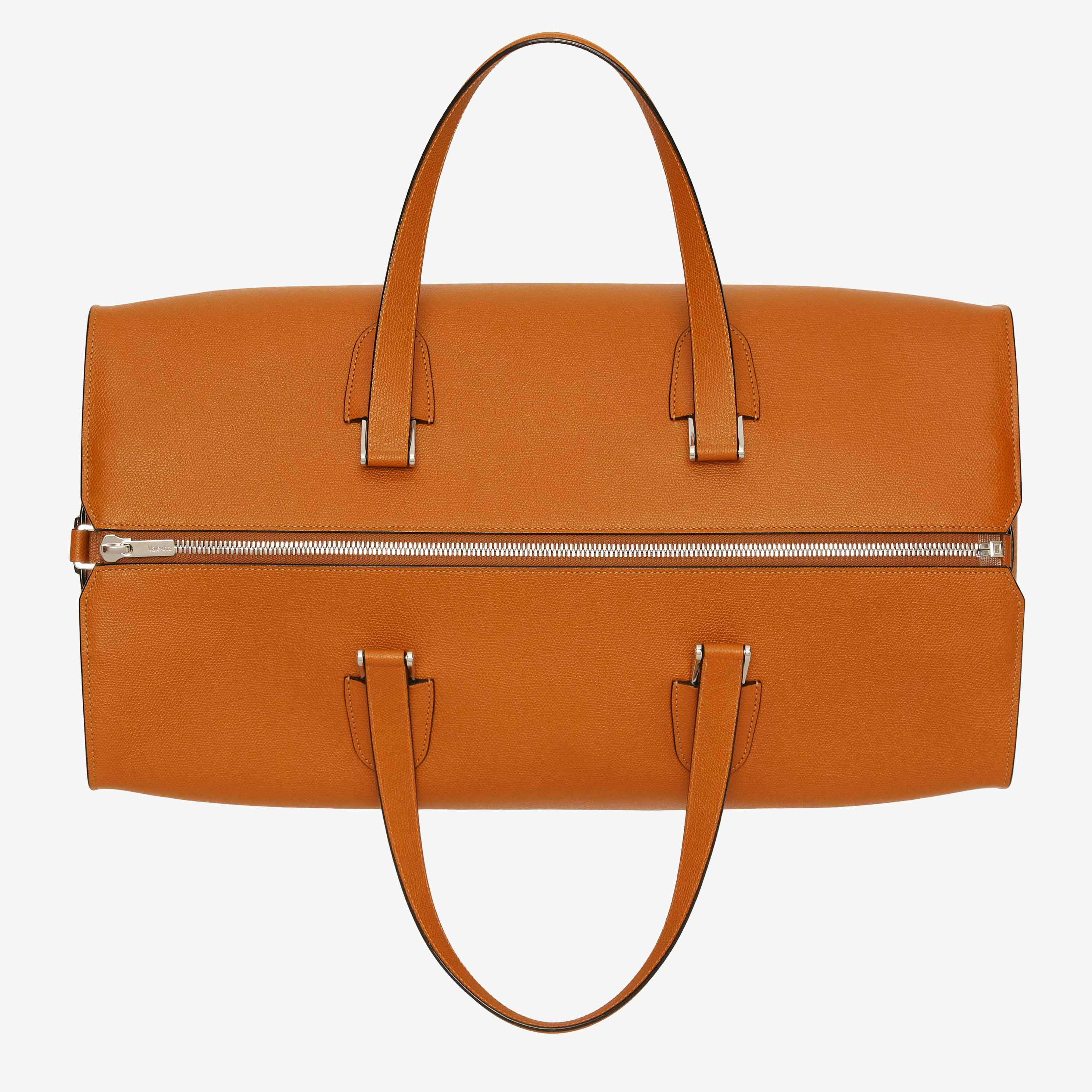 Brown Leather Large travel bag | Valextra Boston